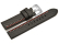 Watch band - HighTech - textile look - grey - red and white stitching