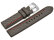 Watch band - HighTech - textile look - grey - red and black stitching