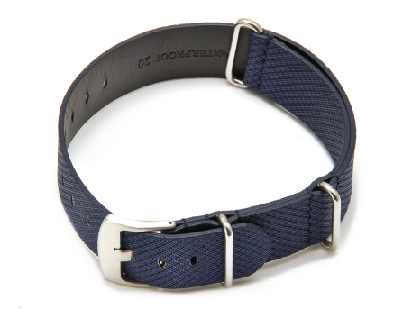 NATO watch band - HighTech material - textile look - blue