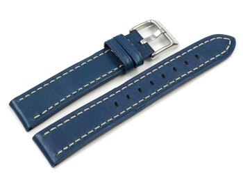 Dark blue Festina Leather Strap for F16244 with White Stitching