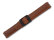 Watch band - Leather - for Swatch - brown - 17 mm