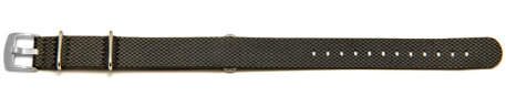 NATO watch band - HighTech material - textile look - gray 22mm