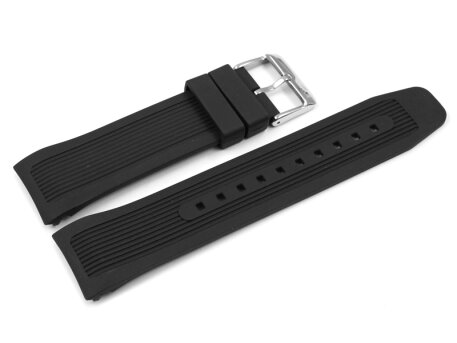 Genuine Lotus Black Rubber Watch Strap for 10109