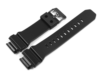 Genuine Casio Black Resin Replacement Watchstrap f. GD-X6900-1 - Black Stainless Steel Buckle