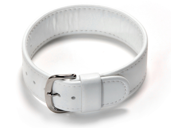 Casio one-piece white leather strap for BG-142L-7V, BG-142