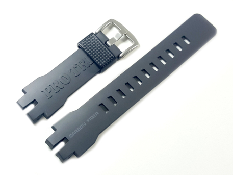 Genuine Casio Dark Grey Carbon Fiber insert Resin Strap for PRW-6000Y