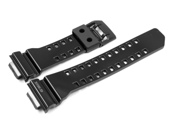 Shiny Black Resin Watch Strap Casio for GBA-400-1A9,...