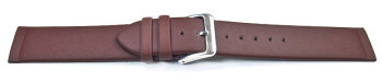 Screw Type Brown Leather Watch Strap