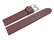 Screw Type Brown Leather Watch Strap