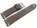 Watch strap - Genuine leather - Soft Vintage - dark brown 18mm Steel