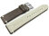 Watch strap - Genuine leather - Soft Vintage - dark brown 18mm Steel
