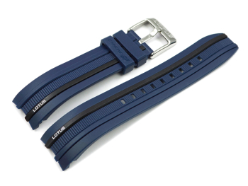 Dark Blue Rubber Lotus Watch Strap for 15881/1, 15881 -...