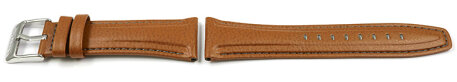 Soft Padded Brown Leather Watch Strap Lotus for 15835/1, 15835