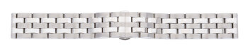 Metal watch band - Butterfly - Solid - polished and brushed 18mm