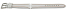 Lotus 15653/2, 15653 - White Leather Watch Strap - orange and dark grey stitching