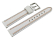 Lotus 15653/2, 15653 - White Leather Watch Strap - orange and dark grey stitching