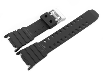 Genuine Casio Black Resin Watch Band for GW-5510, GW-5500