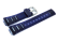 Blue Resin Watch Strap Casio for BGA-3000A, BG-3000A, shiny surface