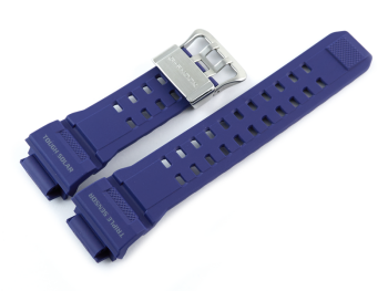 Casio Replacement Blue Resin Watch Strap for GW-9400NV, GW-9400NV-2