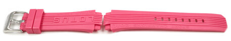 Genuine Lotus 15730 Pink Rubber Replacement Watch Strap