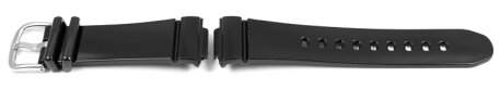Genuine Shiny Black Resin Watch strap Casio for BGA-130-1, BGA-130
