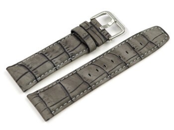 Genuine Festina Grey (Grey-Brown) Leather Watch strap for...
