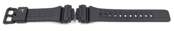 STL-S100H, STL-S100H-1, STL-S100H-2  Black Resin Watch Strap with green logo