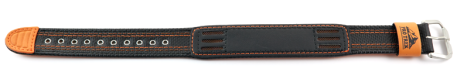 Genuine Casio Black Cloth/Leather Watch Strap for...
