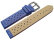 Watch strap - genuine leather - Style - blue
