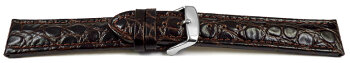 Watch band - Genuine Calfskin - African - dark brown 20mm...