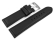 Watch strap - genuine leather - smooth - black