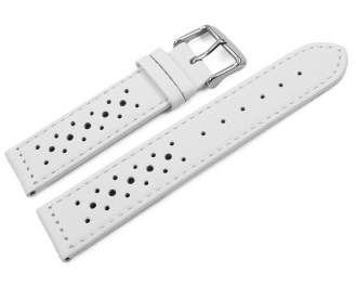 Watch strap - genuine leather - Style - white