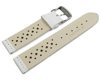 Watch strap - genuine leather - Style - white