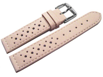 Watch strap - genuine leather - Style - light pink