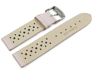 Watch strap - genuine leather - Style - light pink