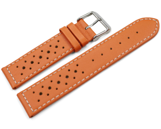 Watch strap - genuine leather - Style - orange