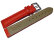 Watch strap - Waterproof - High Tech material - red 18mm Steel