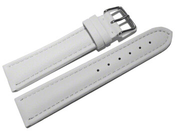 Watch strap - Waterproof - High Tech material - white 28mm Steel