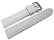 Watch strap - Waterproof - High Tech material - white 28mm Steel
