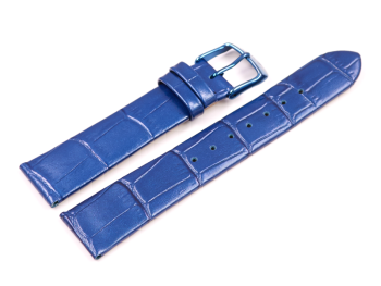 Lotus Blue Leather Watch Band for 18253/2, 18253