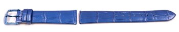 Lotus Blue Leather Watch Band for 18253/2, 18253