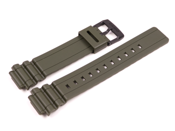 Casio Olive Green Resin Watch Strap for MRW-S300H-3, MRW-S300H
