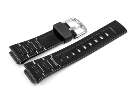 Black Resin High-gloss finished Watch strap Casio f....