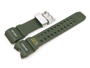 Casio Military Green Resin Replacement Watch Strap for GWG-1000-1A3