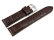 Brown Croc Grained Leather Watch Strap Casio for EFR-547L-7, EFR-547L