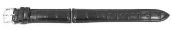 Black Leather Watch Strap Casio for EFR-547L-1, EFR-547L