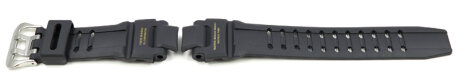 Casio Black Resin Watch Strap with gold coloured lettering for GA-1100-9, GA-1100