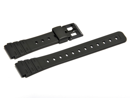 Black Resin Watch Band Casio f. W-64, W-64-1