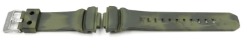 Green Camouflage Resin Watch strap Casio f. GA-100MM-3