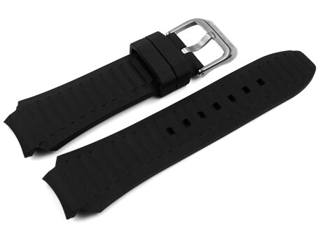 Genuine Lotus Replacement Black Rubber Watch Strap 15731...
